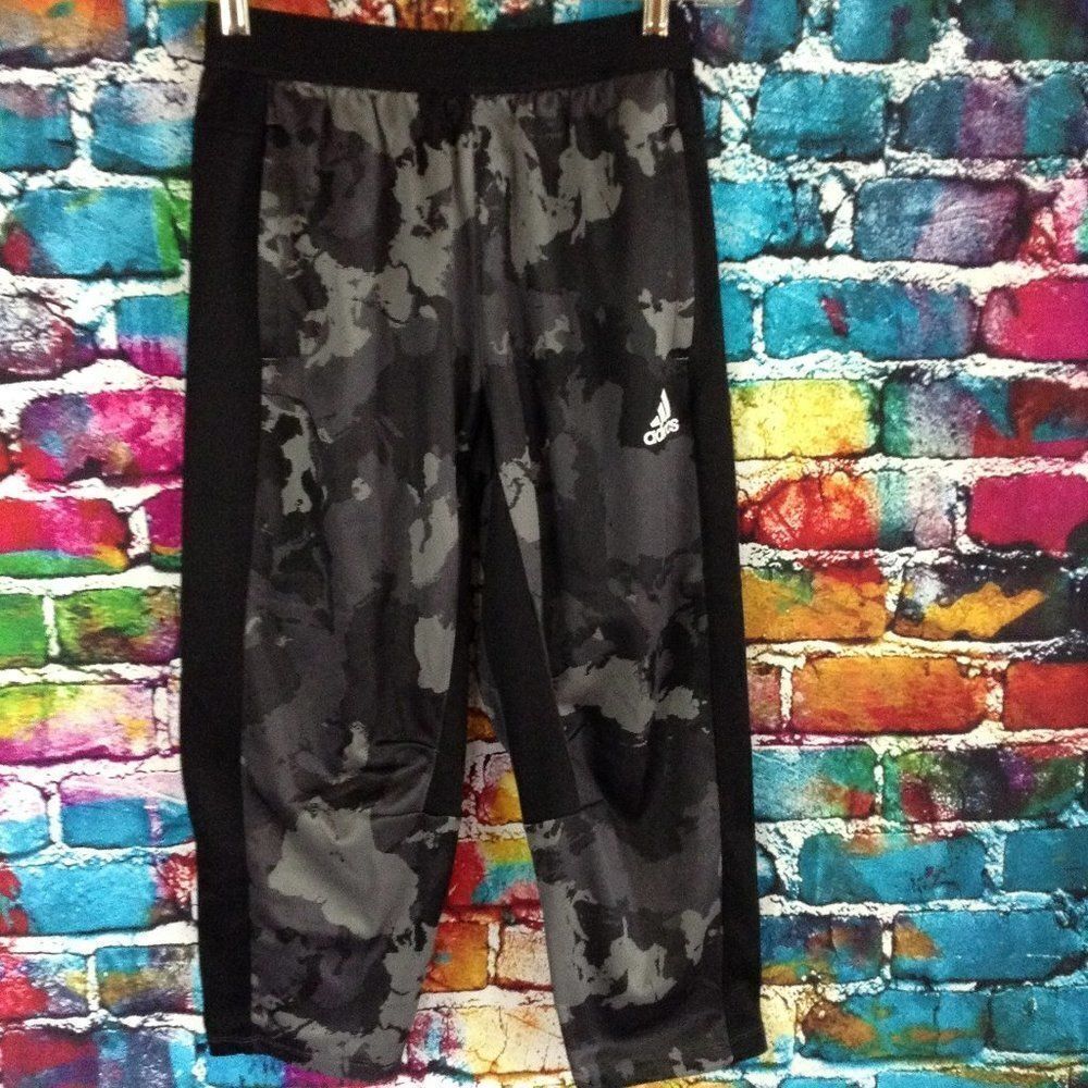 Adidas Aeroready Fleece Lined Camo Print Athletic Pants Size Medium